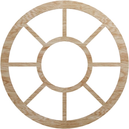 Ekena Millwork Grace Wood Fretwork Pierced Ceiling Medallion, Red Oak, 40"OD x 14 1/2"ID x 1/4"T CMWP40X0250GRRO